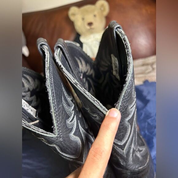 LARRY MAHAN nocona Western Boots Square ToeSz 11 ALLIGATOR CROCODILE - Picture 2 of 12